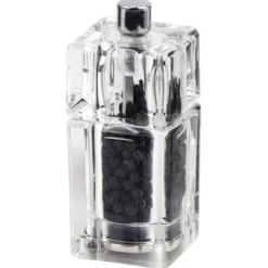 Bissolo Casa Accessori Vari Oliere, Acetiere, Saliere E Pepiere<MACINA PEPE COMO IN ACRILICO TRASPARENTE H. 9CM