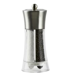 Bissolo Casa Accessori Vari Oliere, Acetiere, Saliere E Pepiere<MACINA PEPE E SALE DUAL BIG IN ACRILICO E INOX H. 19CM