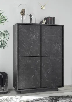 Bissolo Casa Credenze E Vetrine<MADIA CARRARA EFFETTO MARMO NERO: vendita online MADIA CARRARA EFFETTO MARMO NERO in offerta