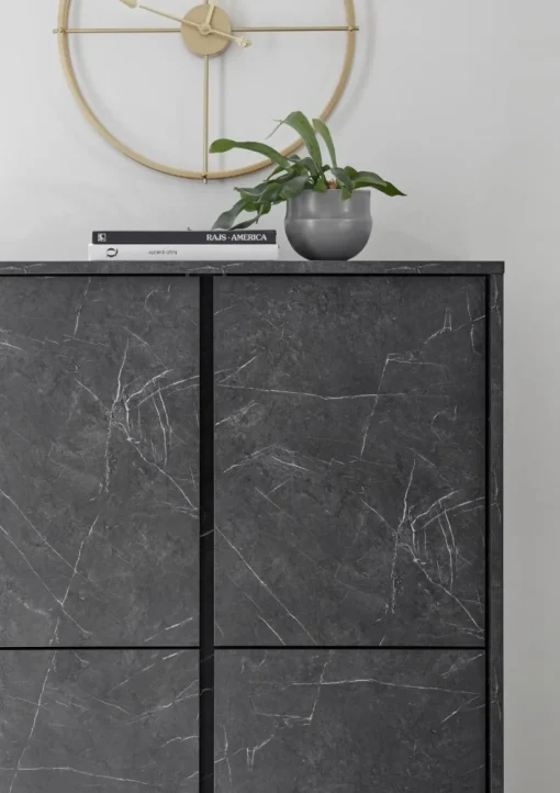 Bissolo Casa Credenze E Vetrine<MADIA CARRARA EFFETTO MARMO NERO: vendita online MADIA CARRARA EFFETTO MARMO NERO in offerta