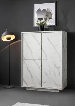 Bissolo Casa Credenze E Vetrine<MADIA CARRARA EFFETTO MARMO BIANCO: vendita online MADIA CARRARA EFFETTO MARMO BIANCO in offerta