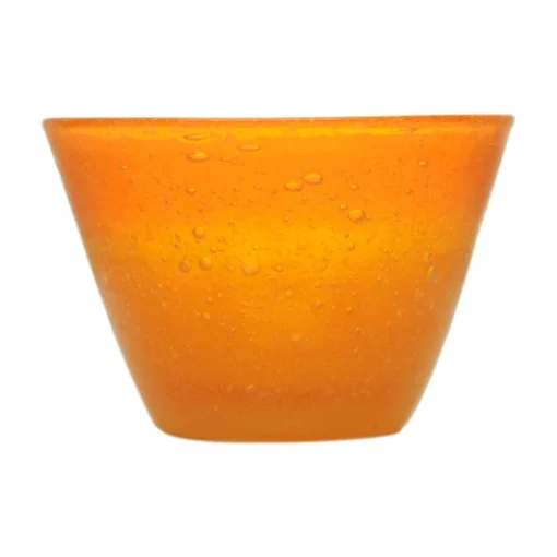 Bissolo Casa Piatti Insalatiere E Terrine<MEMENTO - CIOTOLA IN VETRO GIALLO MANDARINO 24.8X16CM 2.9LT