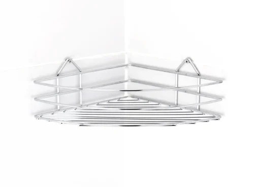 Bissolo Casa Mensole<MENSOLA ANGOLARE PER DOCCIA CM 24X24 H.9 CROMO