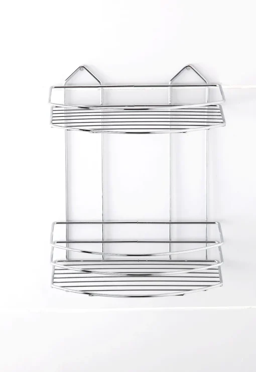 Bissolo Casa Mensole<MENSOLA PER DOCCIA 2 RIPIANI CM 26X14 H.30 CROMO