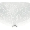 Bissolo Casa Plafoniere<MEZZA PLAFONIERA RICAMO BIANCO D. 30CM : vendita online MEZZA PLAFONIERA RICAMO BIANCO D. 30CM in offerta