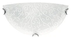 Bissolo Casa Plafoniere<MEZZA PLAFONIERA RICAMO BIANCO D. 30CM : vendita online MEZZA PLAFONIERA RICAMO BIANCO D. 30CM in offerta