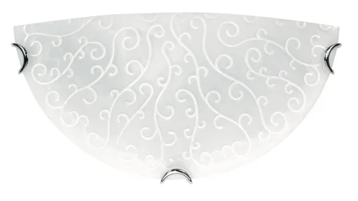 Bissolo Casa Plafoniere<MEZZA PLAFONIERA RICAMO BIANCO D. 30CM : vendita online MEZZA PLAFONIERA RICAMO BIANCO D. 30CM in offerta
