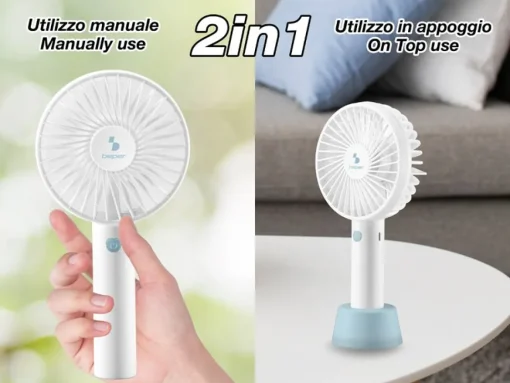 Bissolo Casa Piccoli Ventilazione|Ventilazione<MINI VENTILATORE RICARICABILE CON CAVO USB