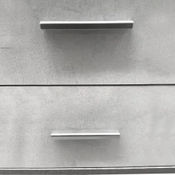Bissolo Casa Credenze E Vetrine<Mobile basso in laminato cemento e bianco