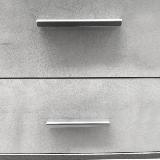 Bissolo Casa Credenze E Vetrine<Mobile basso in laminato cemento e bianco