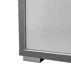 Bissolo Casa Credenze E Vetrine<Mobile basso in laminato cemento e bianco