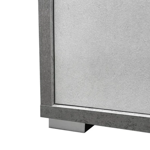 Bissolo Casa Credenze E Vetrine<Mobile basso in laminato cemento e bianco