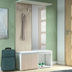 Bissolo Casa Mobili Da Ingresso<Mobile da ingresso completoi n promozione: mobile in laminato olmo 100cm
