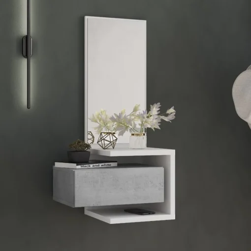 Bissolo Casa Mobili Da Ingresso<MOBILE DA INGRESSO DAM LARICE BIANCO E CEMENTO: vendita online MOBILE DA INGRESSO DAM LARICE BIANCO E CEMENTO in offerta