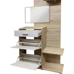 Bissolo Casa Mobili Da Ingresso<MOBILE DA INGRESSO GRANADA SONOMA E BIANCO OPACO: vendita online MOBILE DA INGRESSO GRANADA SONOMA E BIANCO OPACO in offerta