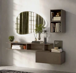 Bissolo Casa Mobili Da Ingresso<MOBILE DA INGRESSO INFINITY 2.0 BRONZO CON VANI : vendita online MOBILE DA INGRESSO INFINITY 2.0 BRONZO CON VANI in offerta