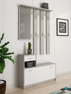 Bissolo Casa Mobili Da Ingresso<MOBILE DA INGRESSO KEN CEMENTO E LARICE BIANCO: vendita online MOBILE DA INGRESSO KEN CEMENTO E LARICE BIANCO in offerta