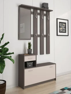 Bissolo Casa Mobili Da Ingresso<MOBILE DA INGRESSO KEN IN LAMINATO COBALT GREY E CASHMERE: vendita online MOBILE DA INGRESSO KEN IN LAMINATO COBALT GREY E CASHMERE in offerta