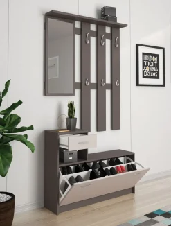 Bissolo Casa Mobili Da Ingresso<MOBILE DA INGRESSO KEN IN LAMINATO COBALT GREY E CASHMERE: vendita online MOBILE DA INGRESSO KEN IN LAMINATO COBALT GREY E CASHMERE in offerta