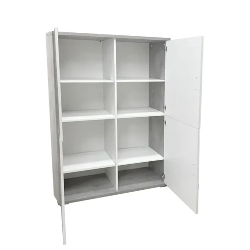 Bissolo Casa Mobili Da Ingresso|Credenze E Vetrine<MOBILE MOD. DOUBLE 4A CEMENTO E OSSIDO BIANCO : vendita online MOBILE MOD. DOUBLE 4A CEMENTO E OSSIDO BIANCO in offerta