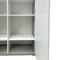 Bissolo Casa Mobili Da Ingresso|Credenze E Vetrine<MOBILE MOD. DOUBLE 4A CEMENTO E OSSIDO BIANCO : vendita online MOBILE MOD. DOUBLE 4A CEMENTO E OSSIDO BIANCO in offerta