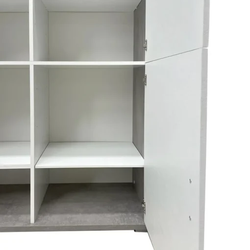 Bissolo Casa Mobili Da Ingresso|Credenze E Vetrine<MOBILE MOD. DOUBLE 4A CEMENTO E OSSIDO BIANCO : vendita online MOBILE MOD. DOUBLE 4A CEMENTO E OSSIDO BIANCO in offerta
