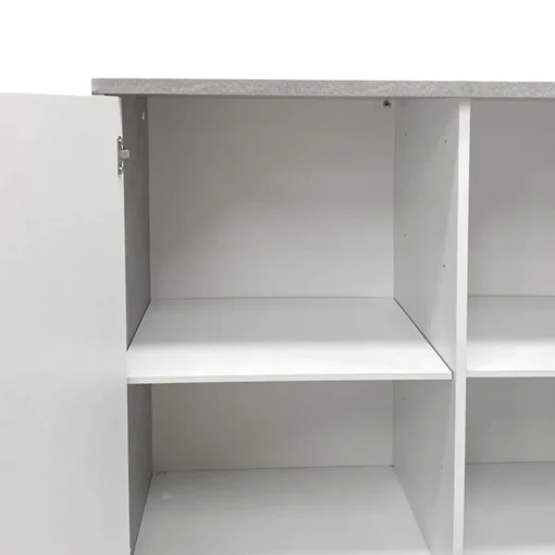 Bissolo Casa Mobili Da Ingresso|Credenze E Vetrine<MOBILE MOD. DOUBLE 4A CEMENTO E OSSIDO BIANCO : vendita online MOBILE MOD. DOUBLE 4A CEMENTO E OSSIDO BIANCO in offerta