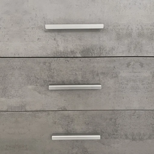 Bissolo Casa Credenze E Vetrine<MOBILE MOD. DOUBLE 2A+4C OSS.BIANCO/CEMENTO : vendita online MOBILE MOD. DOUBLE 2A+4C OSS.BIANCO/CEMENTO in offerta