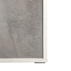 Bissolo Casa Credenze E Vetrine<MOBILE MOD. DOUBLE 2A+4C OSS.BIANCO/CEMENTO : vendita online MOBILE MOD. DOUBLE 2A+4C OSS.BIANCO/CEMENTO in offerta