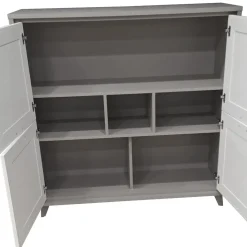 Bissolo Casa Credenze E Vetrine<MOBILE MOD. FOSTER CM 129X45 H.139 TORTORA E BIANCO FRASSINATO in vendita online