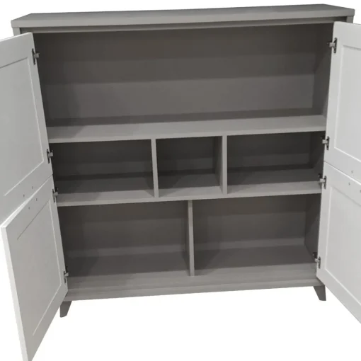 Bissolo Casa Credenze E Vetrine<MOBILE MOD. FOSTER CM 129X45 H.139 TORTORA E BIANCO FRASSINATO in vendita online