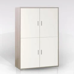 Bissolo Casa Mobili Da Ingresso|Credenze E Vetrine<MOBILE MOD. QUADRANTE CM 107X41 H. 162 OLMO E BIANCO FIAMMATO: vendita online MOBILE MOD. QUADRANTE CM 107X41 H. 162 OLMO E BIANCO FIAMMATO in offerta