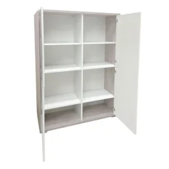 Bissolo Casa Mobili Da Ingresso|Credenze E Vetrine<MOBILE MOD. QUADRANTE CM 107X41 H. 162 OLMO E BIANCO FIAMMATO: vendita online MOBILE MOD. QUADRANTE CM 107X41 H. 162 OLMO E BIANCO FIAMMATO in offerta