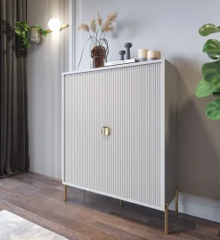 Bissolo Casa Credenze E Vetrine<MOBILE MOD.LOTUS CASHMERE EFFETTO CANNETTATO in vendita online
