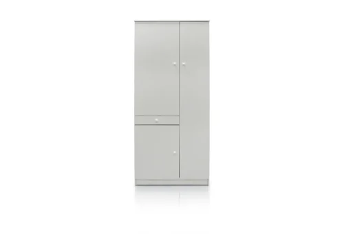 Bissolo Casa Colonne Multiuso|Armadietti<Mobile multiuso bianco a 3 ante, 1 cassetto e 7 ripiani - BissoloCasa