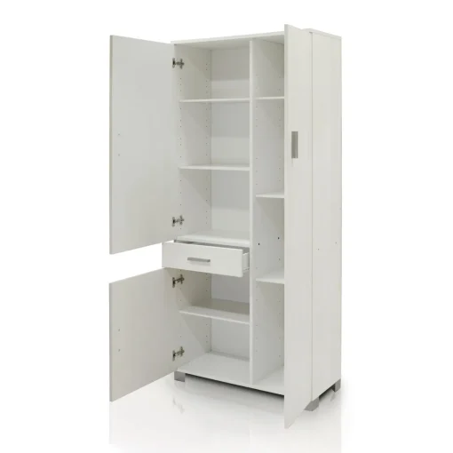 Bissolo Casa Armadietti|Armadietti<MOBILE MULTIUSO CM 77X34 H. 178 BIANCO FRASSINATO : vendita online MOBILE MULTIUSO CM 77X34 H. 178 BIANCO FRASSINATO in offerta