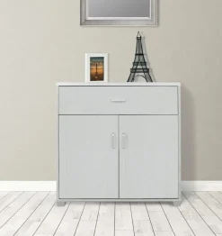 Bissolo Casa Armadietti|Armadietti<MOBILE MULTIUSO CM 80X40 H. 82,5 ROVERE SBIANCATO: vendita online MOBILE MULTIUSO CM 80X40 H. 82,5 ROVERE SBIANCATO in offerta