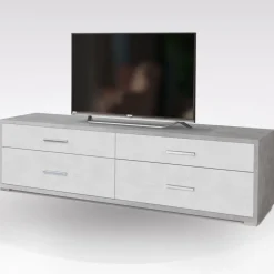 Bissolo Casa Porta Tv|Porta Tv<MOBILE PTV MOD. DOUBLE CEMENTO E OSSIDO : vendita online MOBILE PTV MOD. DOUBLE CEMENTO E OSSIDO in offerta