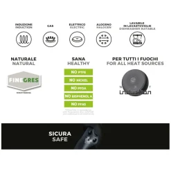 Bissolo Casa Cottura Padelle<MONETA - PADELLA 1 MANICO LINEA MELODIA FINEGRES DIAM.26CM