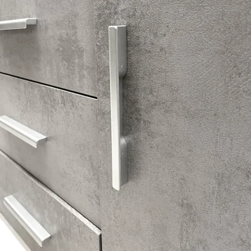 Bissolo Casa Credenze E Vetrine<MONILE IN LAMINATO OSSIDO BIANCO - 2 ANTE 4 CASSETTI
