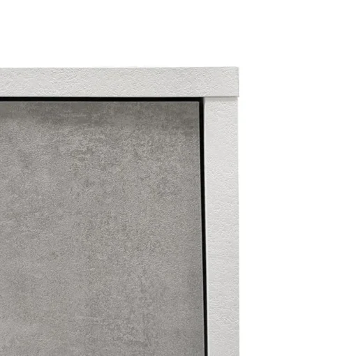 Bissolo Casa Credenze E Vetrine<MONILE IN LAMINATO OSSIDO BIANCO - 2 ANTE 4 CASSETTI