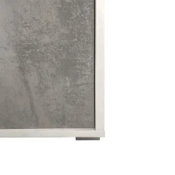 Bissolo Casa Credenze E Vetrine<MONILE IN LAMINATO OSSIDO BIANCO - 2 ANTE 4 CASSETTI