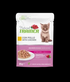 Bissolo Casa Cibi Gatto<NATURAL TRAINER CAT KITTEN & YOUNG POLLO G85 WET: vendita online NATURAL TRAINER CAT KITTEN & YOUNG POLLO G85 WET in offerta