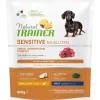 Bissolo Casa Cibi Cane<NATURAL TRAINER DOG ADULTO SMALL & TOY SENSITIVE AGNELLO E CEREALI INTEGRALI KG 0.8: vendita online NATURAL TRAINER DOG ADULTO SMALL & TOY SENSITIVE AGNELLO E CEREALI INTEGRALI KG 0.8 in offerta