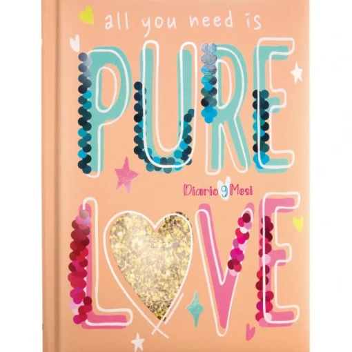 Bissolo Casa Zaini, Astucci E Diari Diari E Agende<NOTABENE - DIARIO 9 MESI GLITTER 13X17.8CM ASSORTITO: vendita online NOTABENE - DIARIO 9 MESI GLITTER 13X17.8CM ASSORTITO in offerta