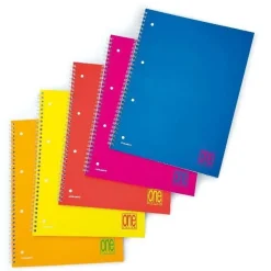 Bissolo Casa Quaderni E Blocchi Quaderni Ad Anelli<ONE COLOR - QUADERNO AD ANELLI FLUO 60 FOGLI A4+ QUADRETTI ASS.: vendita online ONE COLOR - QUADERNO AD ANELLI FLUO 60 FOGLI A4+ QUADRETTI ASS. in offerta