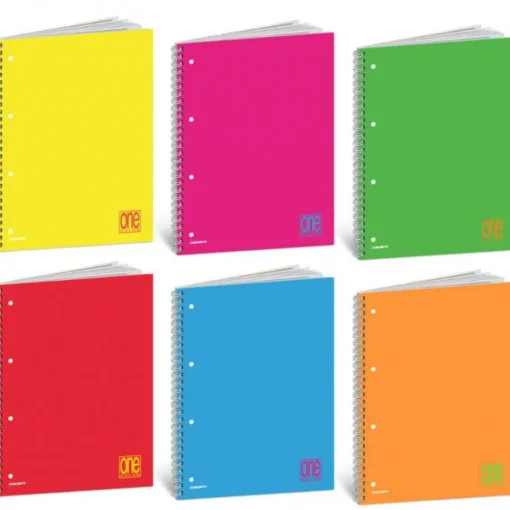 Bissolo Casa Quaderni E Blocchi Quaderni Ad Anelli<ONE COLOR - QUADERNO AD ANELLI FLUO 60 FOGLI A4+ RIGHE ASS.: vendita online ONE COLOR - QUADERNO AD ANELLI FLUO 60 FOGLI A4+ RIGHE ASS. in offerta