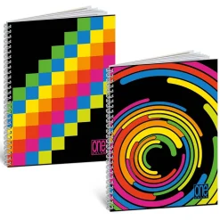 Bissolo Casa Quaderni E Blocchi Quaderni Ad Anelli<ONE COLOR - QUADERNO AD ANELLI BLACK AND FLUO 60 FOGLI A4+ RIGHE ASS.: vendita online ONE COLOR - QUADERNO AD ANELLI BLACK AND FLUO 60 FOGLI A4+ RIGHE ASS. in offerta