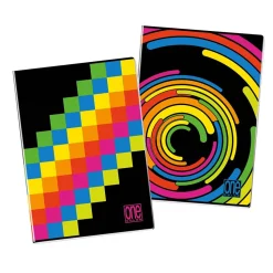 Bissolo Casa Quaderni E Blocchi Quaderni<ONE COLOR - QUADERNO MAXI BLACK AND FLUO 20+1 FOGLI A4 RIGHE ASS.: vendita online ONE COLOR - QUADERNO MAXI BLACK AND FLUO 20+1 FOGLI A4 RIGHE ASS. in offerta