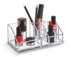 Bissolo Casa Igiene Personale Accessori|Igiene Accessori<ORGANIZER PER TRUCCHI IN POLIRESINA TRASPARENTE 17,3X6,5X9,4CM : vendita online ORGANIZER PER TRUCCHI IN POLIRESINA TRASPARENTE 17,3X6,5X9,4CM in offerta